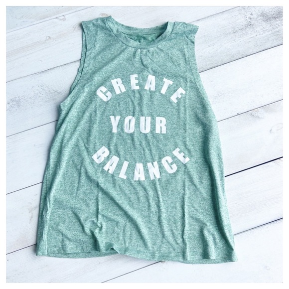 51Twenty Tops - COLLINS MINT GREEN “create your balance” ATHLETIC